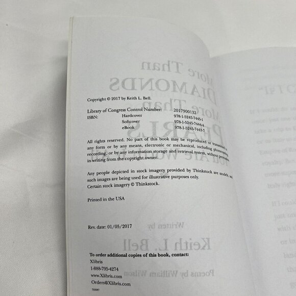 More Than Diamonds More Than Pearls You Are Worth It All Keith Bell Signed - Picture 5 of 6